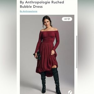Ruched bubble dress from Anthroplogie.